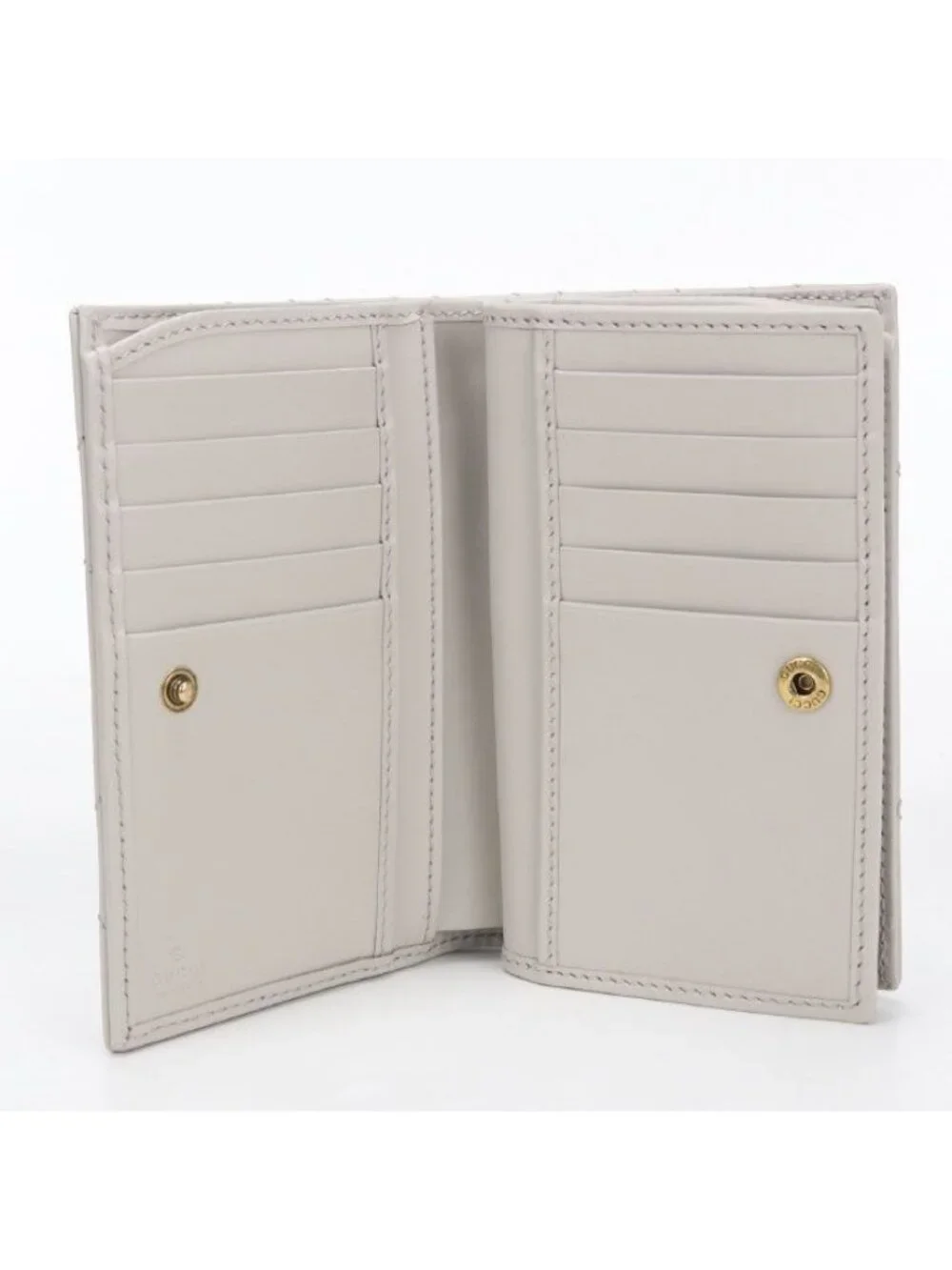 Gucci Card Case Wallet Double Bifold Leather - Picture 3 of 8